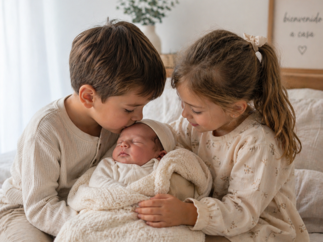 La llegada de un recién nacido cuando ya hay hermanos:
