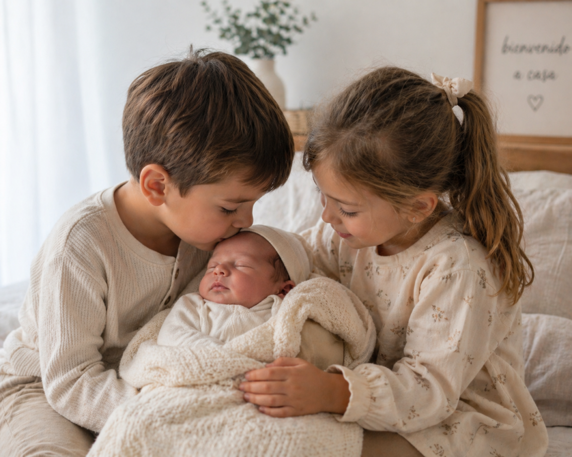 La llegada de un recién nacido cuando ya hay hermanos: