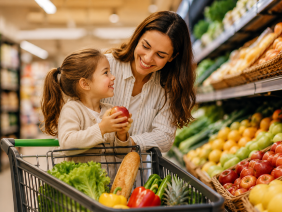 ¿Cómo ir al supermercado con tus hijos y que realmente te ayuden? (en vez de correr por los pasillos)